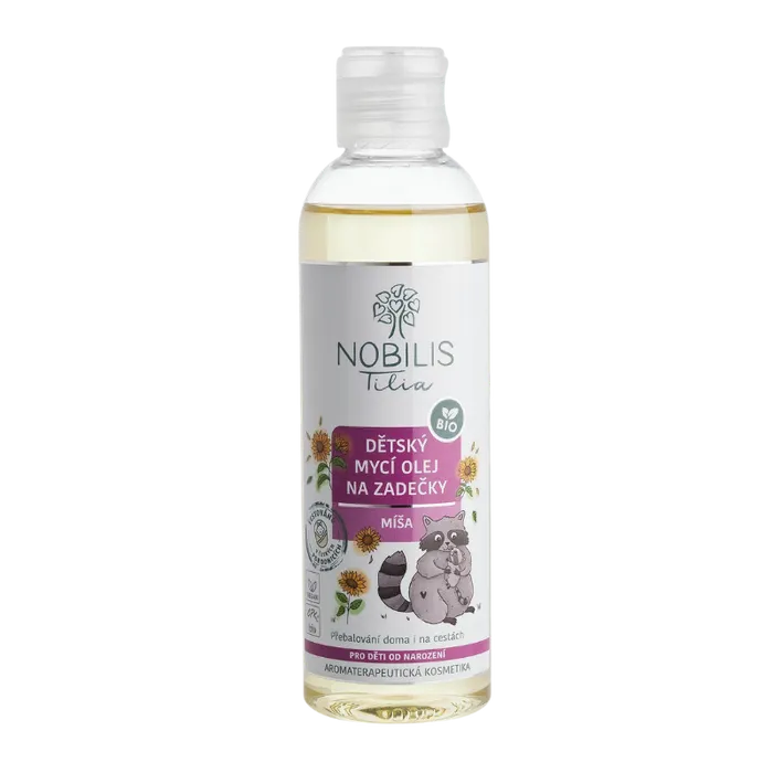 Nobilis Tilia Dětský mycí olej na zadečky Míša 200 ml